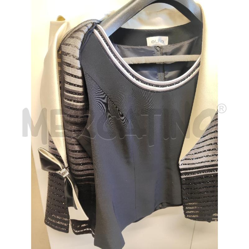 COMPLETO DONNA # ELITE NERO STRASS DA CERIMONIA TG.52 | Mercatino dell'Usato Vinci - fraz. sovigliana 3