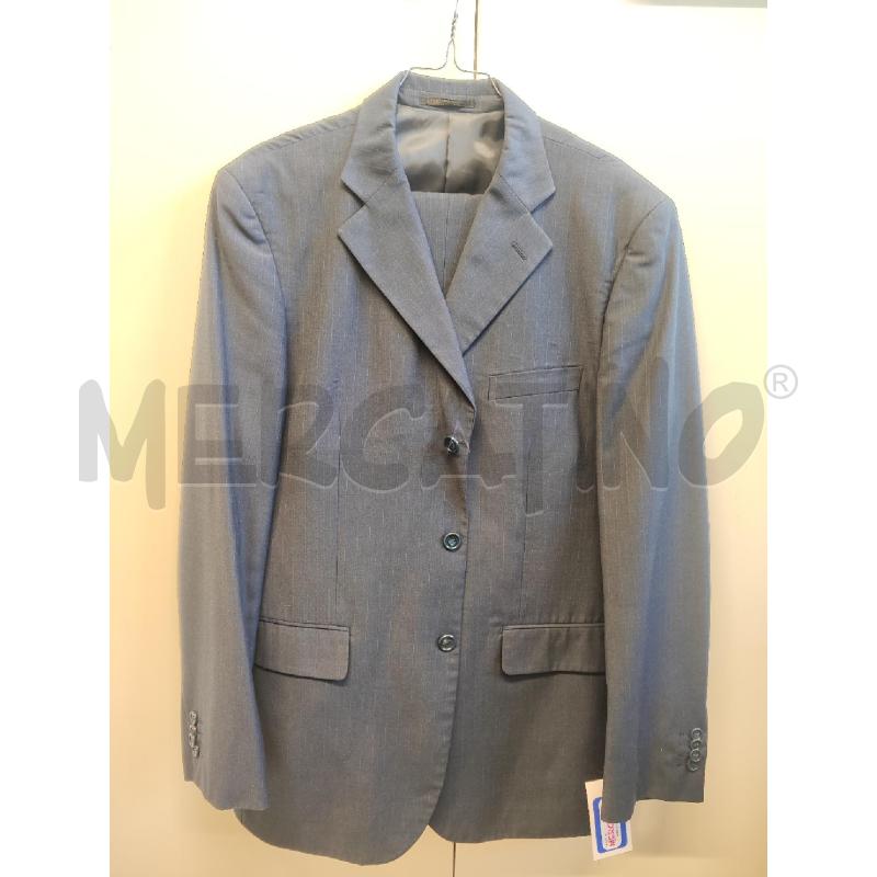 COMPLETO UOMO B.&SONS BLU RIGATO TG.52 | Mercatino dell'Usato Vinci - fraz. sovigliana 1
