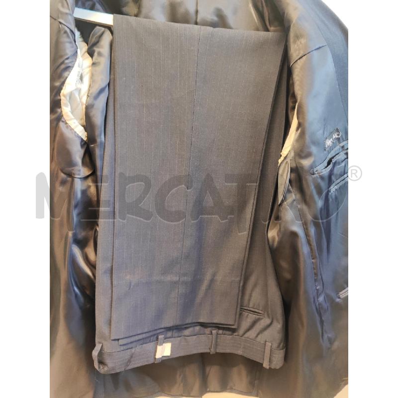 COMPLETO UOMO B.&SONS BLU RIGATO TG.52 | Mercatino dell'Usato Vinci - fraz. sovigliana 3