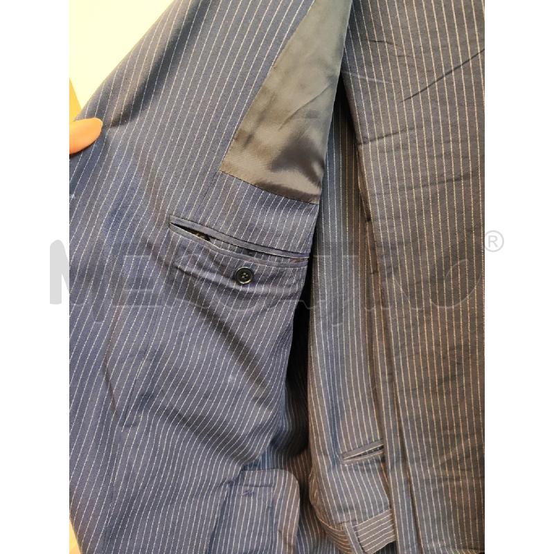 COMPLETO UOMO BLU RIGHE BIANCHE TG.48 | Mercatino dell'Usato Vinci - fraz. sovigliana 2
