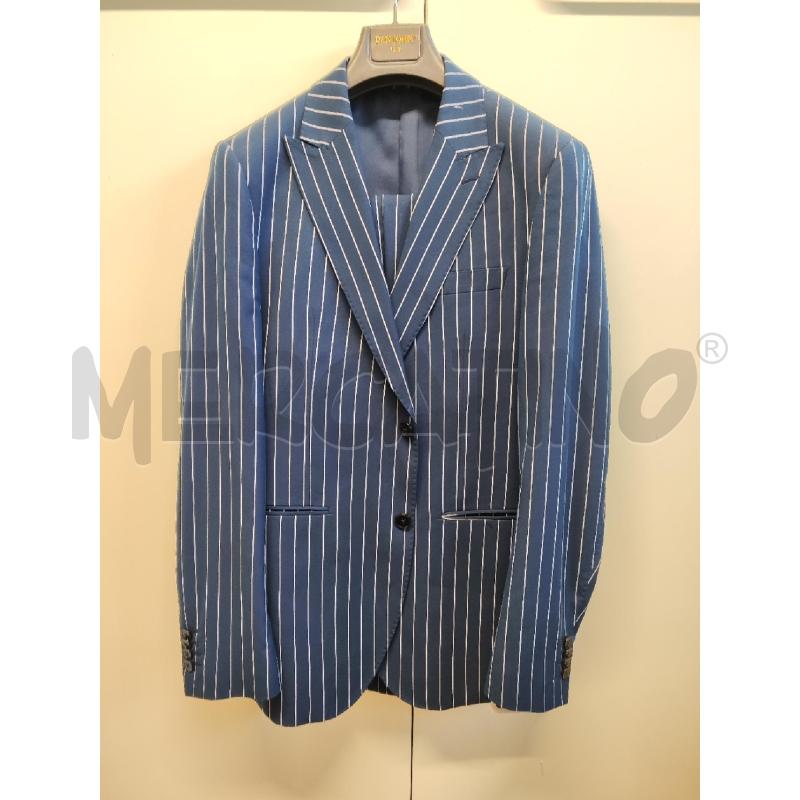 COMPLETO UOMO # GAREBI BLU RIGHE BIANCHE TG.50 | Mercatino dell'Usato Vinci - fraz. sovigliana 1