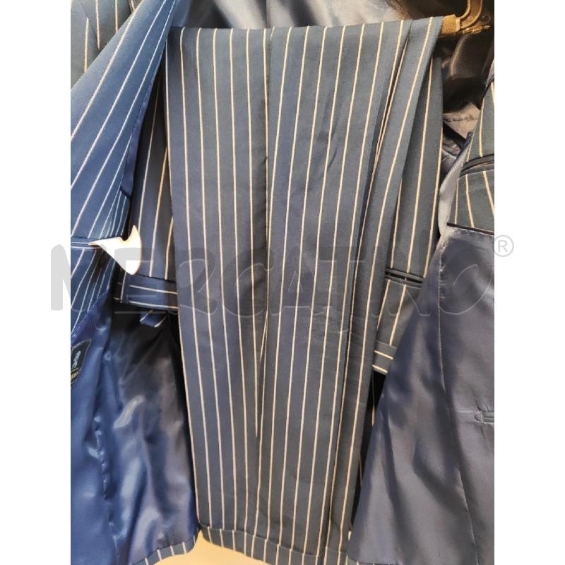 COMPLETO UOMO # GAREBI BLU RIGHE BIANCHE TG.50 | Mercatino dell'Usato Vinci - fraz. sovigliana 3