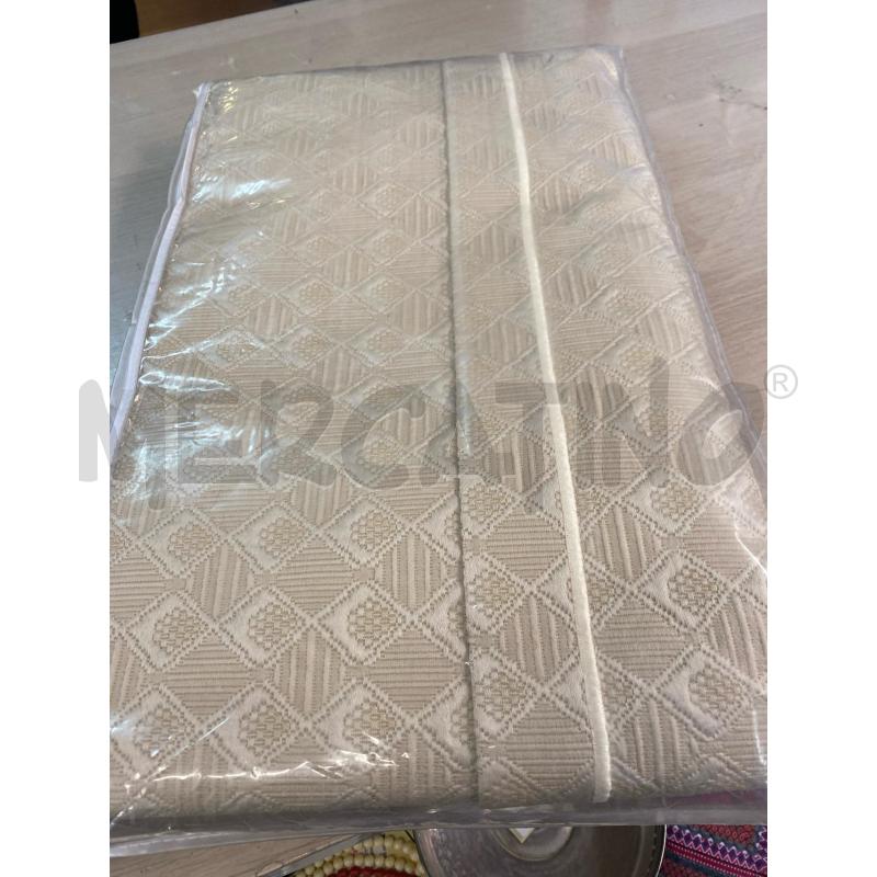 COPERTA MATRIMONIALE BEIGE ELITE NUOVA ROMBI | Mercatino dell'Usato Vinci - fraz. sovigliana 2
