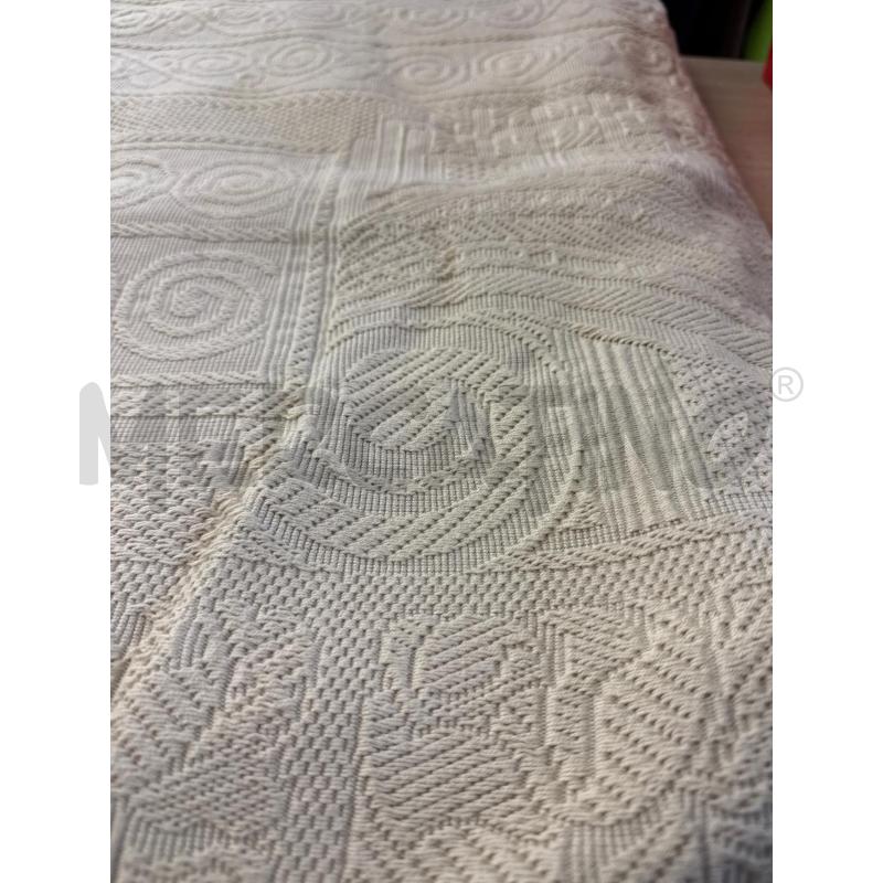 COPERTA MATRIMONIALE CREMA FIORI COTONE  | Mercatino dell'Usato Vinci - fraz. sovigliana 2