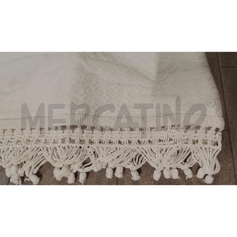 COPERTA SINGOLA COTONE BIANCO TRINA PON PON | Mercatino dell'Usato Vinci - fraz. sovigliana 2