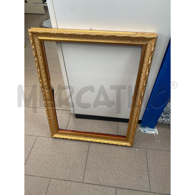 CORNICE LEGNO LAVORATA DORATA 55X44CM    | Mercatino dell'Usato Vinci - fraz. sovigliana 1