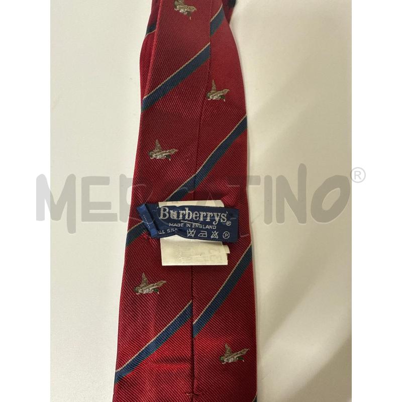CRAVATTA BURBERRY BORDEAUX CON PAPERELLE | Mercatino dell'Usato Vinci - fraz. sovigliana 2