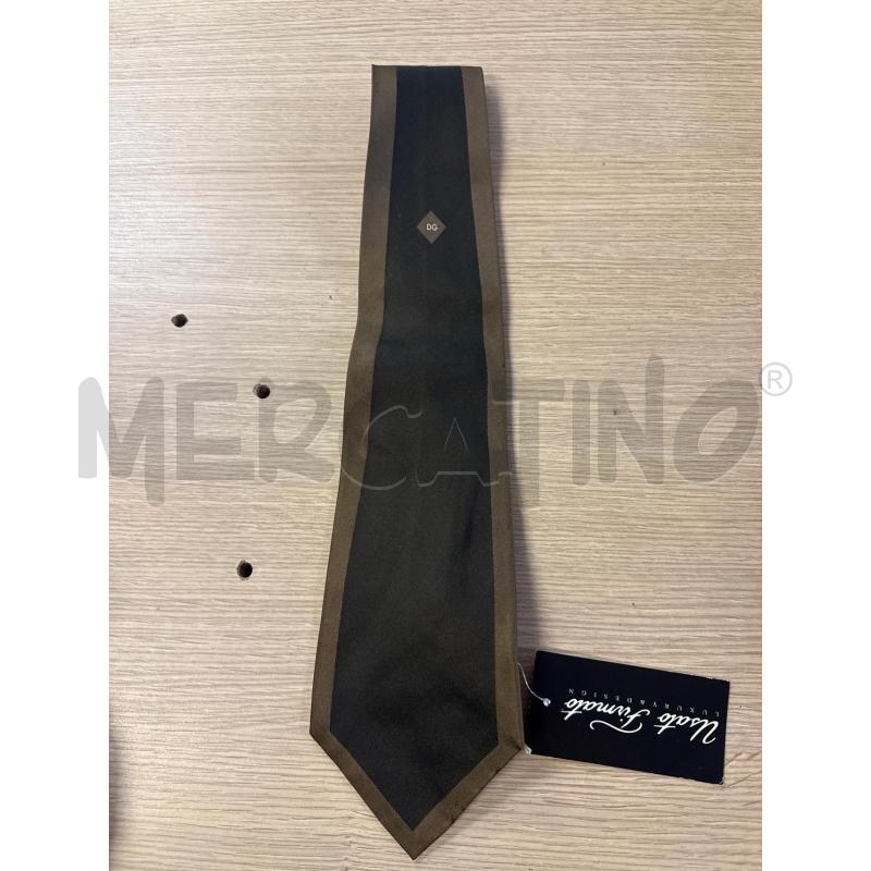 CRAVATTA DOLCE&GABBANA MARRONE BORDO VERDE | Mercatino dell'Usato Vinci - fraz. sovigliana 1