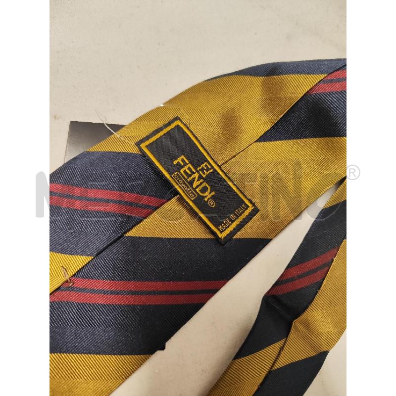CRAVATTA FENDI BALZE ORO BLU RIGHE ROSSE | Mercatino dell'Usato Vinci - fraz. sovigliana 2