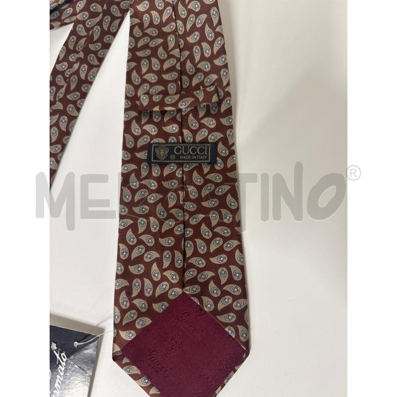 CRAVATTA GUCCI RUGGINE  GOCCIE BEIGE | Mercatino dell'Usato Vinci - fraz. sovigliana 2