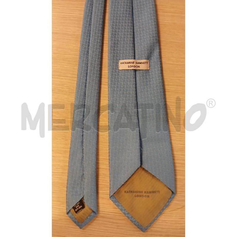 CRAVATTA KATHARINE HAMNETT LONDON AZZURRA | Mercatino dell'Usato Vinci - fraz. sovigliana 2