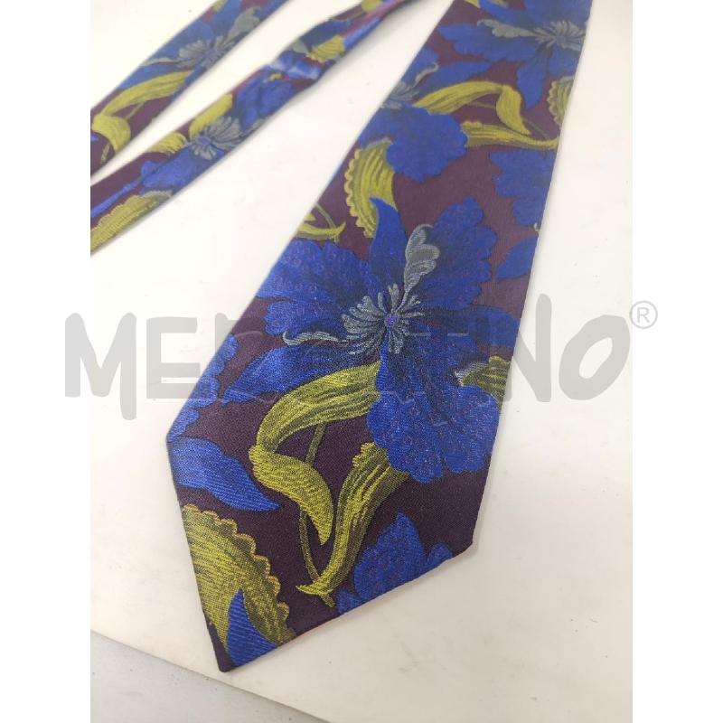 CRAVATTA KENZO MARRONE FIORI BLU  | Mercatino dell'Usato Vinci - fraz. sovigliana 2