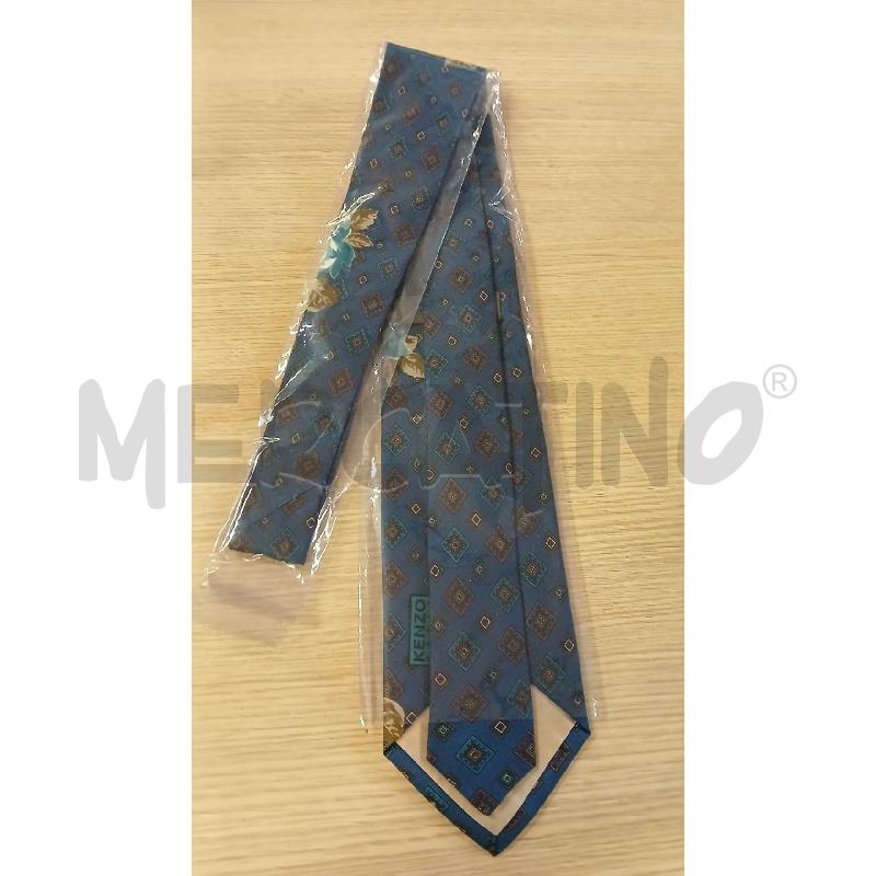 CRAVATTA KENZO PARIS BLU ROMBI E FIORI NUOVA | Mercatino dell'Usato Vinci - fraz. sovigliana 2