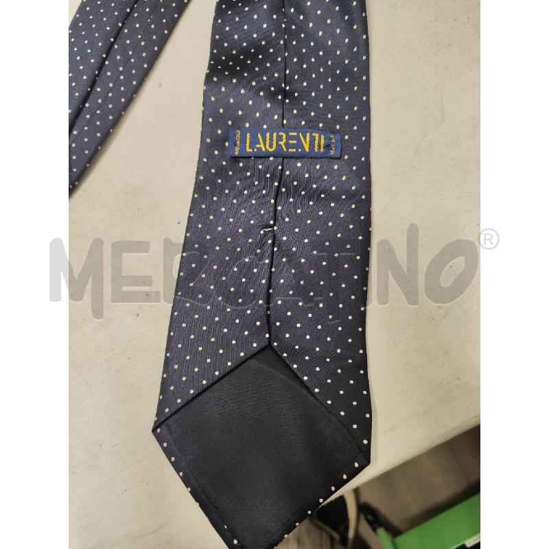 CRAVATTA LAURENT BLU PUNTINI PANNA | Mercatino dell'Usato Vinci - fraz. sovigliana 2