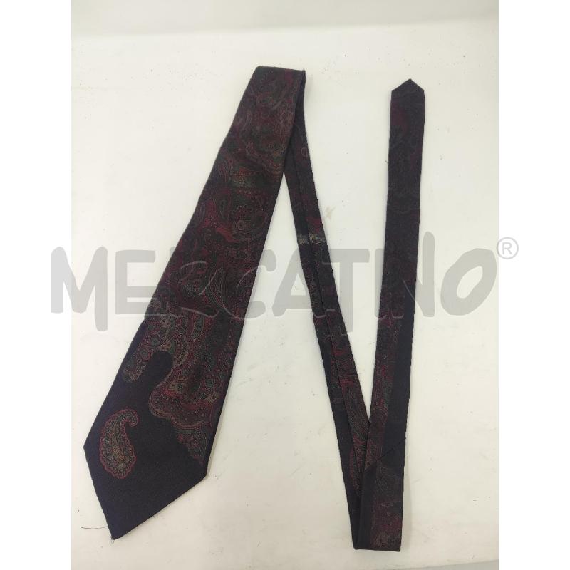 CRAVATTA MOSCHINO DAMASCATA VERDE ROSSA | Mercatino dell'Usato Vinci - fraz. sovigliana 1