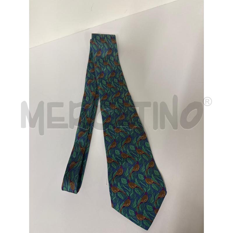 CRAVATTA SALVATORE FERRAGAMO VERDE FAGIANI | Mercatino dell'Usato Vinci - fraz. sovigliana 1