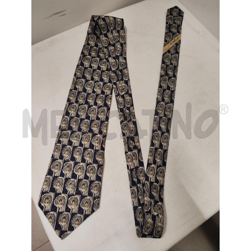 CRAVATTA UNGARO BLU CERCHIO GRIGI | Mercatino dell'Usato Vinci - fraz. sovigliana 1