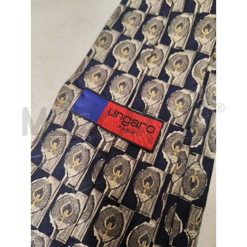 CRAVATTA UNGARO BLU CERCHIO GRIGI | Mercatino dell'Usato Vinci - fraz. sovigliana 4
