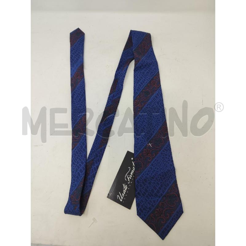 CRAVATTA VALENTINO BLU FIORI ROSSI 100% SETA  | Mercatino dell'Usato Vinci - fraz. sovigliana 1
