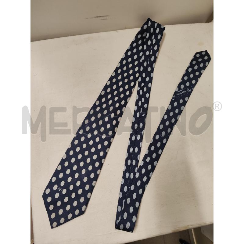 CRAVATTA VALENTINO BLU OVALI AZZURRI | Mercatino dell'Usato Vinci - fraz. sovigliana 1