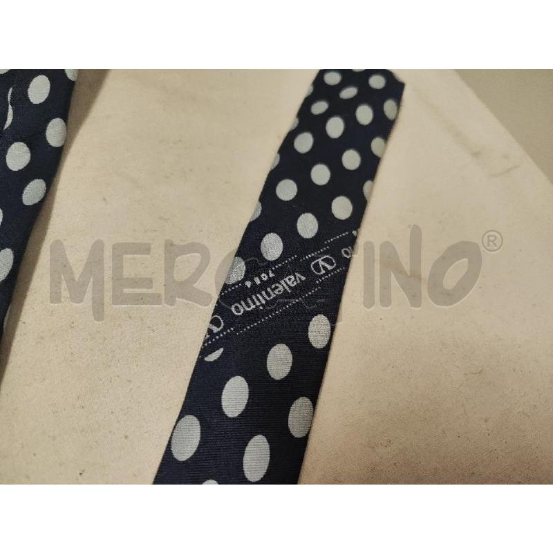 CRAVATTA VALENTINO BLU OVALI AZZURRI | Mercatino dell'Usato Vinci - fraz. sovigliana 2