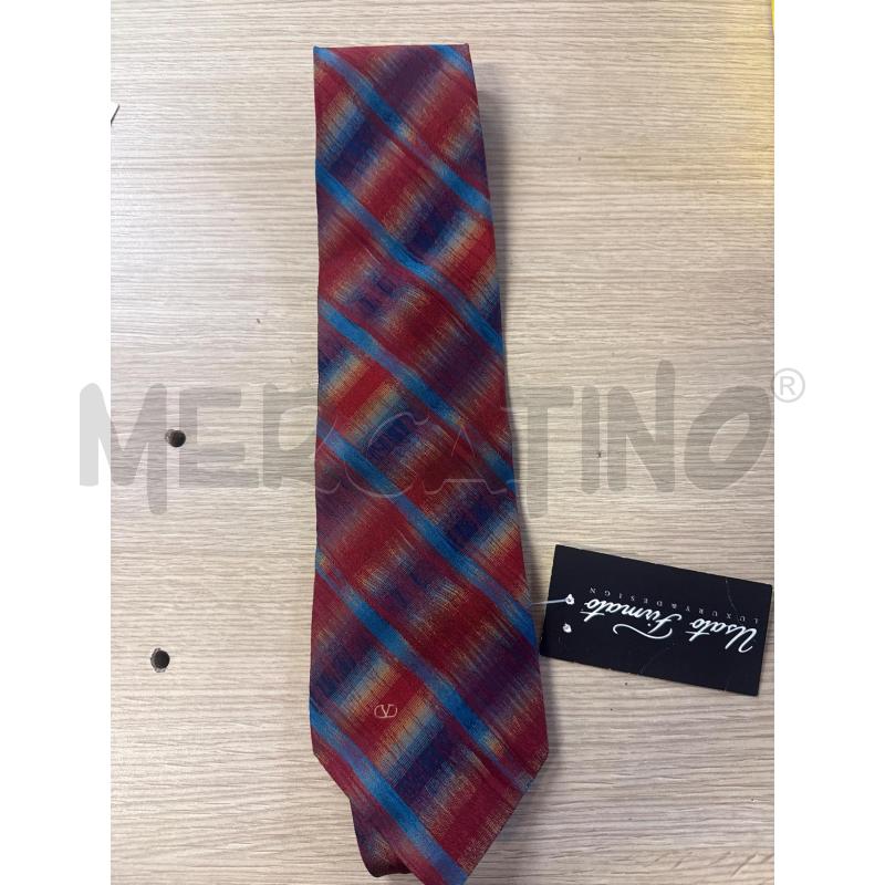 CRAVATTA VALENTINO SFUMATA BLU ROSSA | Mercatino dell'Usato Vinci - fraz. sovigliana 1