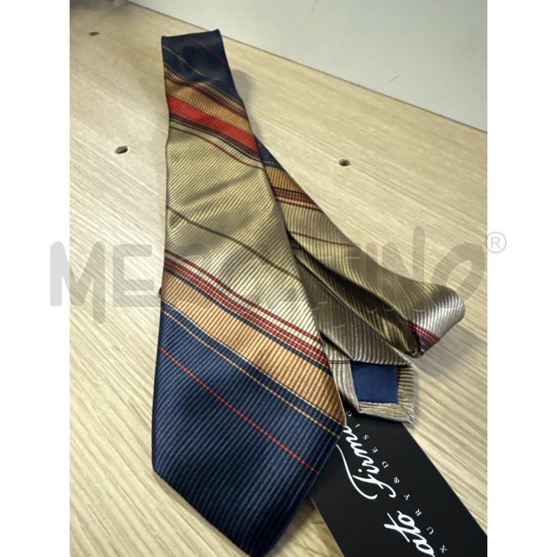 CRAVATTA YVESSAINTLAURENT BLU ORO | Mercatino dell'Usato Vinci - fraz. sovigliana 1