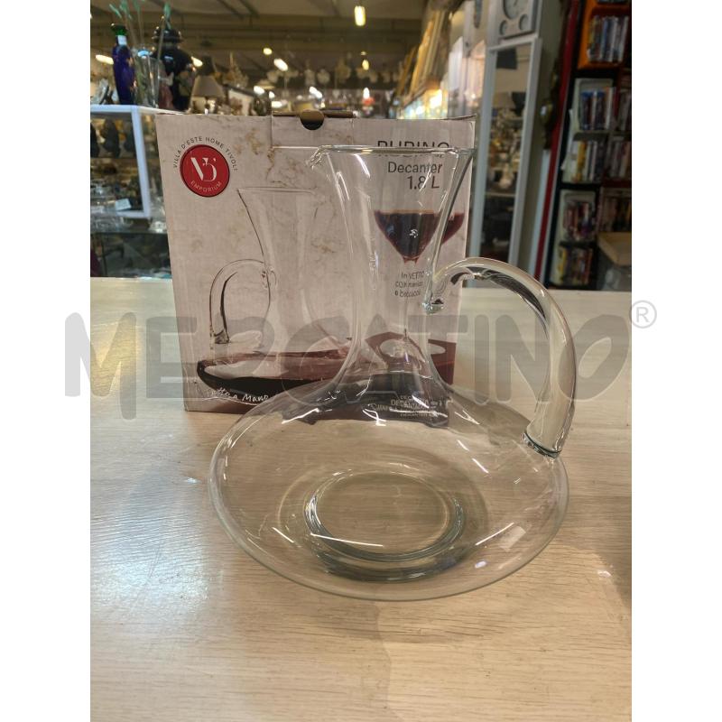 DECANTER RUBINO CON BRACCETTO NUOVO SCATOLA | Mercatino dell'Usato Vinci - fraz. sovigliana 1