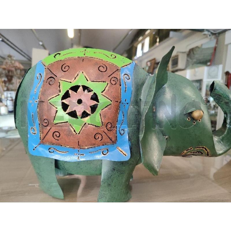 ELEFANTE METALLO VERDE | Mercatino dell'Usato Vinci - fraz. sovigliana 3