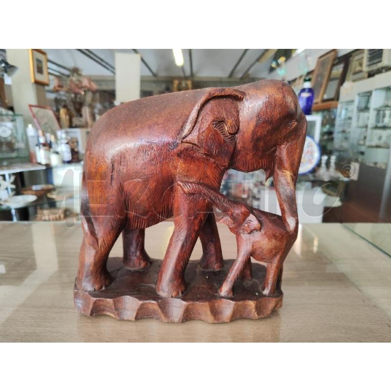 ELEFANTE + ELEFANTINO LEGNO | Mercatino dell'Usato Vinci - fraz. sovigliana 1