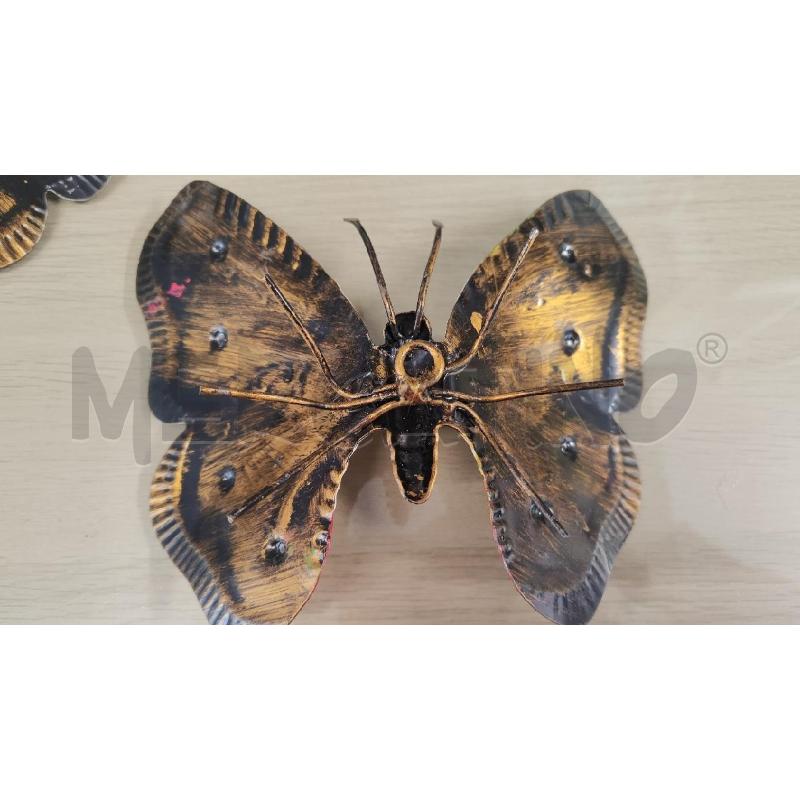 FARFALLE 3 PZ METALLO DECORATE | Mercatino dell'Usato Vinci - fraz. sovigliana 3