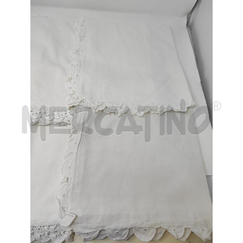FEDERE 6 PZ BIANCHE INTAGLIATE E RICAMATE | Mercatino dell'Usato Vinci - fraz. sovigliana 2