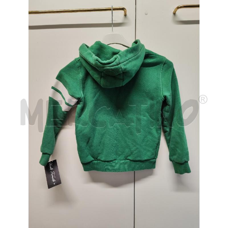 FELPA BAMBINO GCDS VERDE CAPPUCCIO ZIP TG.6 ANNI | Mercatino dell'Usato Vinci - fraz. sovigliana 2