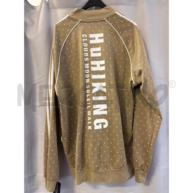 FELPA DONNA ADIDAS BEIGE TG.XL ZIP TRIANGOLINI BIANCHI | Mercatino dell'Usato Vinci - fraz. sovigliana 2