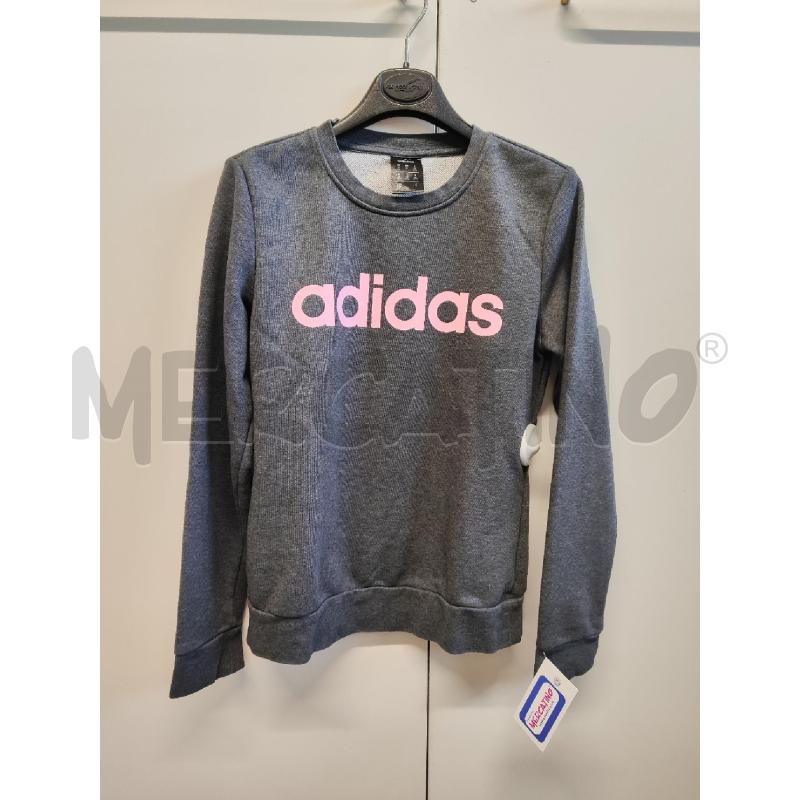 FELPA DONNA ADIDAS GRIGIA TG.XS SCRITTA ROSA | Mercatino dell'Usato Vinci - fraz. sovigliana 1