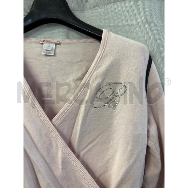 FELPA DONNA BLUMARINE ROSA INCROCIATA TG.L/44/III | Mercatino dell'Usato Vinci - fraz. sovigliana 2