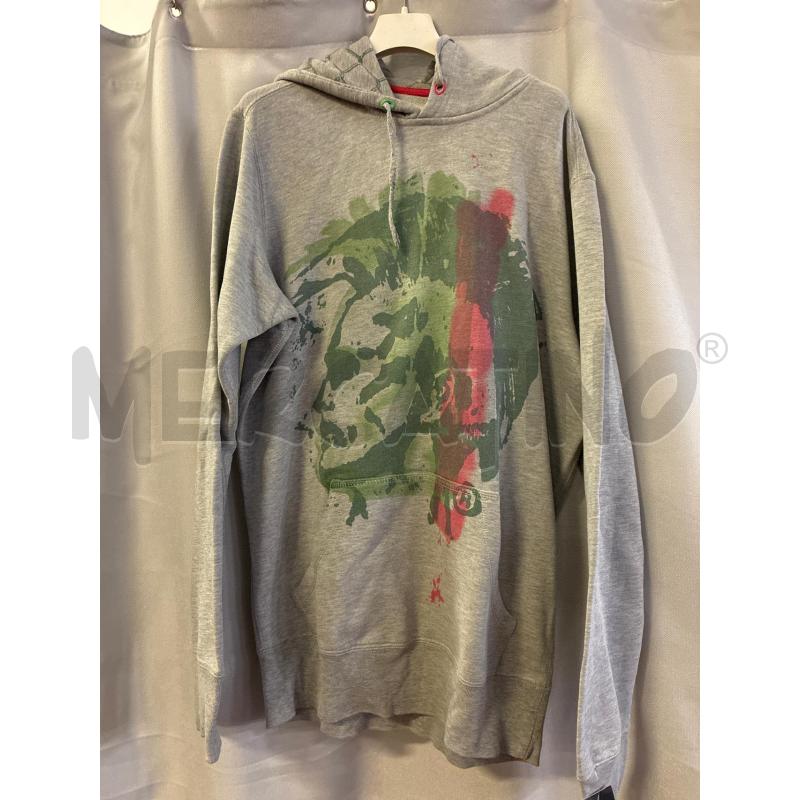FELPA DONNA DIESEL GRIGIA CAPPUCCIO TG.S COLORATA DAVANTI | Mercatino dell'Usato Vinci - fraz. sovigliana 1