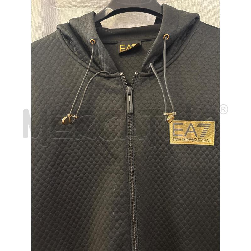 FELPA DONNA EA7 NERA CAPPUCCIO TG.S ZIP | Mercatino dell'Usato Vinci - fraz. sovigliana 2