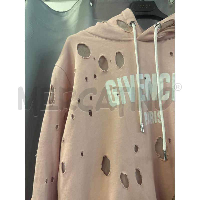 FELPA DONNA GIVENCHY ROSA CAPPUCCIO FORATA TG.M | Mercatino dell'Usato Vinci - fraz. sovigliana 2