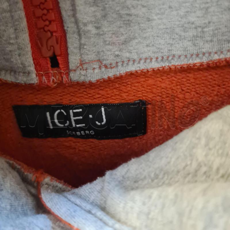 FELPA DONNA ICE J ICEBERG  ARANCIO CAPPUCCIO CON ZIP TG.48/L | Mercatino dell'Usato Vinci - fraz. sovigliana 2