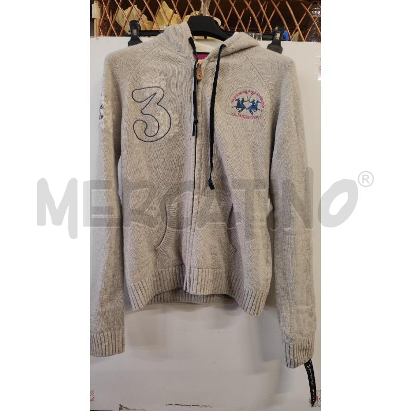 FELPA DONNA LA MARTINA LANA GRIGIA TG.XL CAPPUCCIO ZIP | Mercatino dell'Usato Vinci - fraz. sovigliana 1