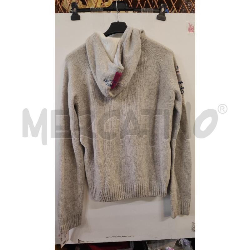FELPA DONNA LA MARTINA LANA GRIGIA TG.XL CAPPUCCIO ZIP | Mercatino dell'Usato Vinci - fraz. sovigliana 2