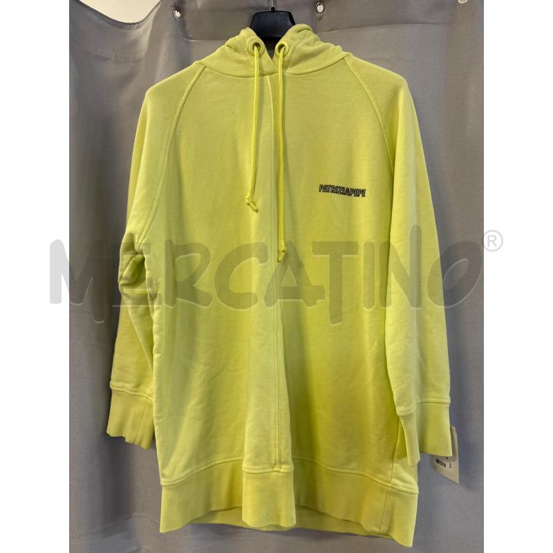 FELPA DONNA PATRIZIA PEPE VERDE ACIDO CAPPUCCIO TG.0 | Mercatino dell'Usato Vinci - fraz. sovigliana 1