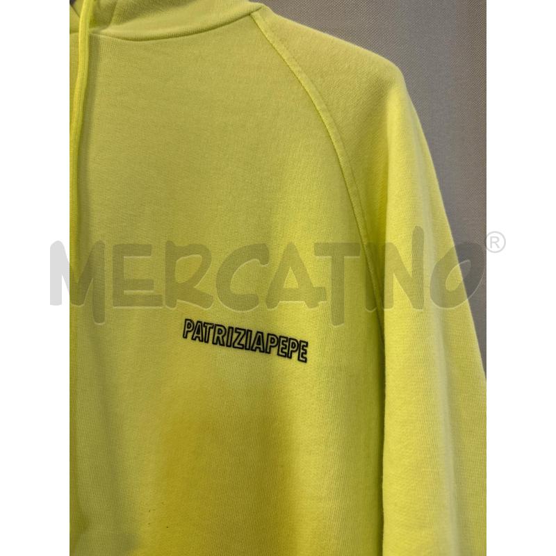 FELPA DONNA PATRIZIA PEPE VERDE ACIDO CAPPUCCIO TG.0 | Mercatino dell'Usato Vinci - fraz. sovigliana 2