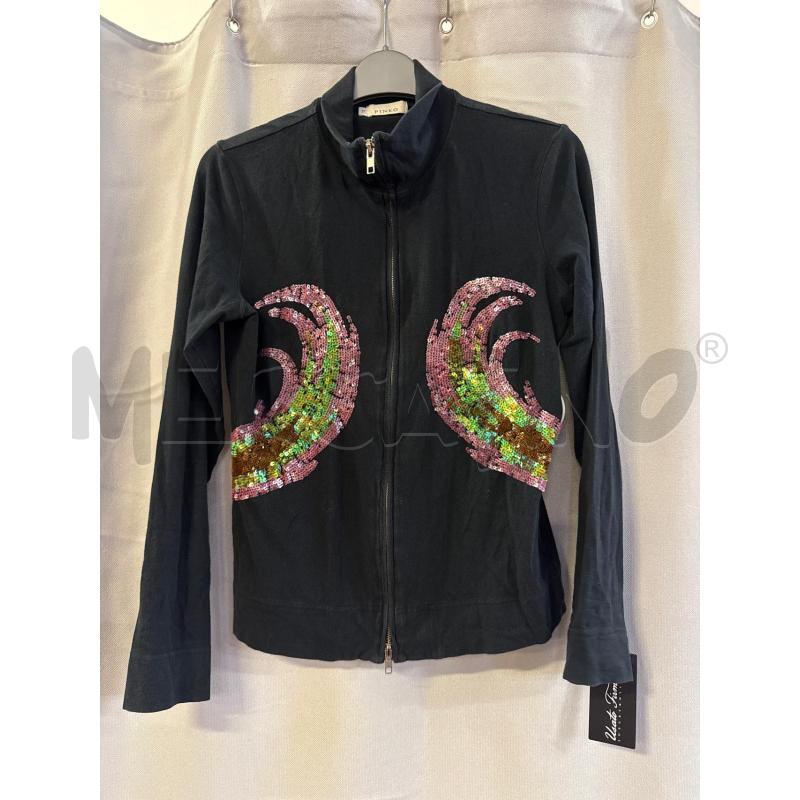 FELPA DONNA PINKO NERA PAILLETTES ROSA TG.L ZIP | Mercatino dell'Usato Vinci - fraz. sovigliana 1
