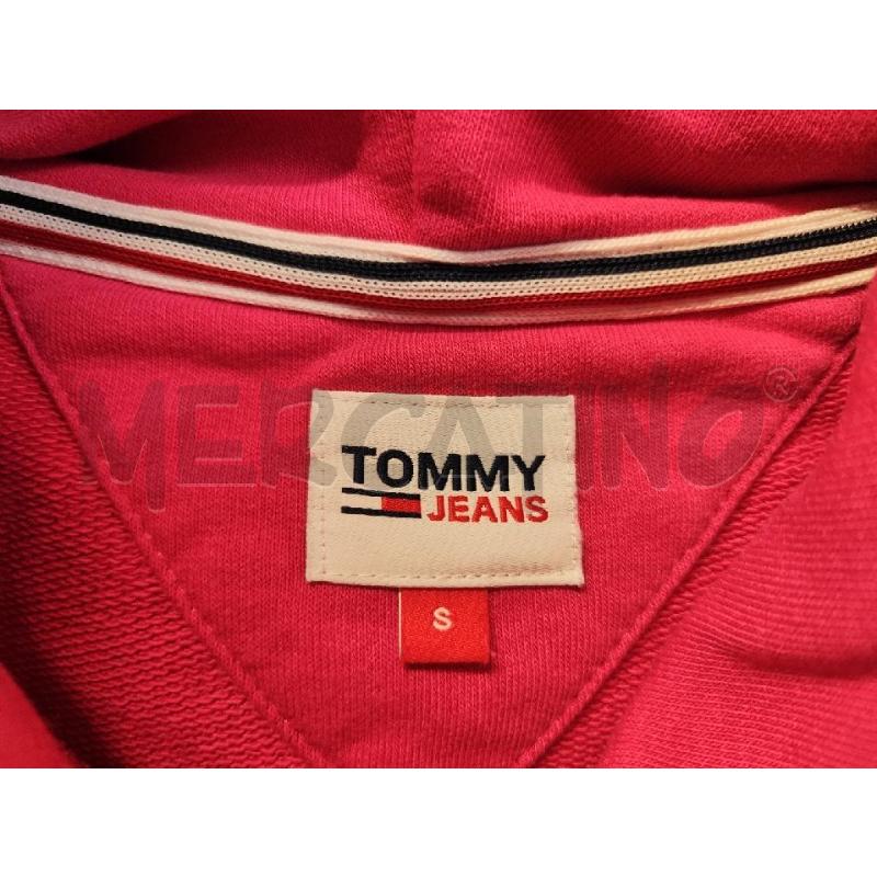 FELPA DONNA TOMMY JEANS ROSA CAPPUCCIO TG.S | Mercatino dell'Usato Vinci - fraz. sovigliana 3