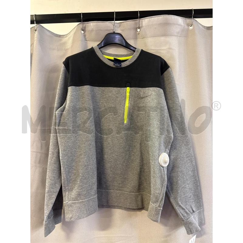 FELPA DONNA # NIKE GRIGIA BLU TG.M PARICOLLO ZIP VERDE | Mercatino dell'Usato Vinci - fraz. sovigliana 1
