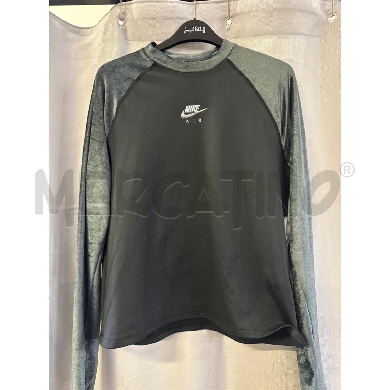 FELPA DONNA # NIKE NERA MANICHE GRIGIE TG.L | Mercatino dell'Usato Vinci - fraz. sovigliana 1