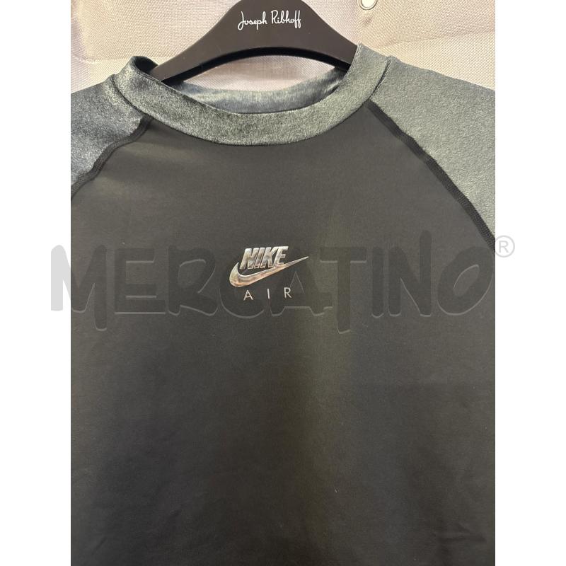 FELPA DONNA # NIKE NERA MANICHE GRIGIE TG.L | Mercatino dell'Usato Vinci - fraz. sovigliana 2