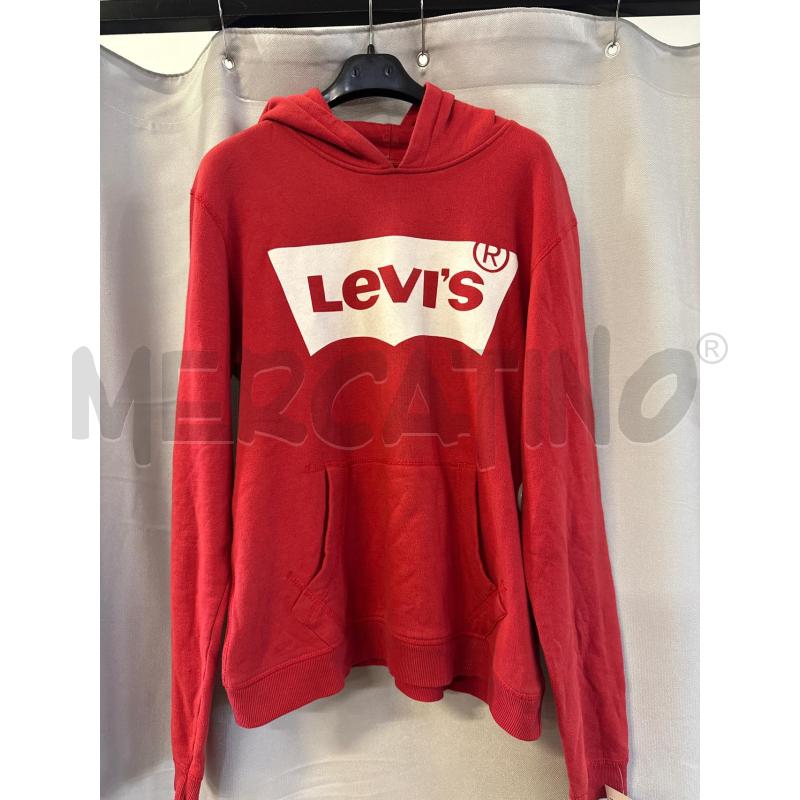 FELPA LEVIS ROSSA CAPPUCCIO TG.16 | Mercatino dell'Usato Vinci - fraz. sovigliana 1